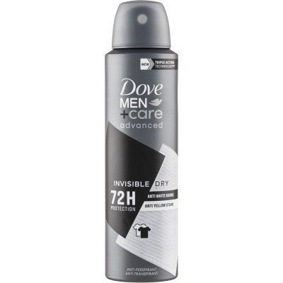 Dove Men+Care Advanced Invisible Dry Antiperspirant sprej, 150 ml