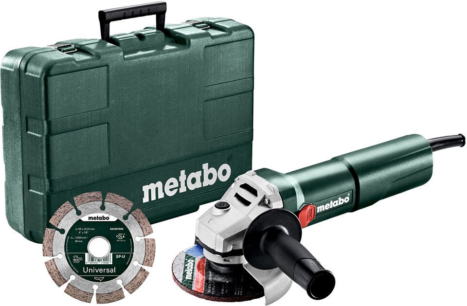 METABO W 1100-125 Set + kufr a DIA kotouč