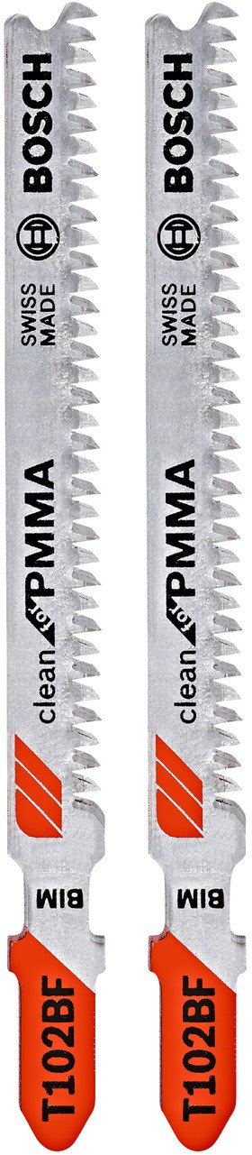 BOSCH T 102 BF BIM 91mm pilový plátek na plast Clean for PMMA (2 ks) -