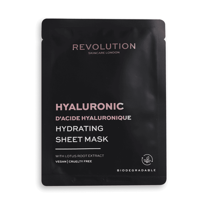 Revolution Skincare Biodegradable Hydrating Hyaluronic Acid Sheet Mask 1ks