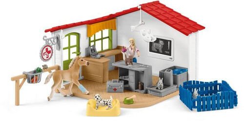 Schleich Farm World 42502 Veterinární ordinace pro domácí zvířata