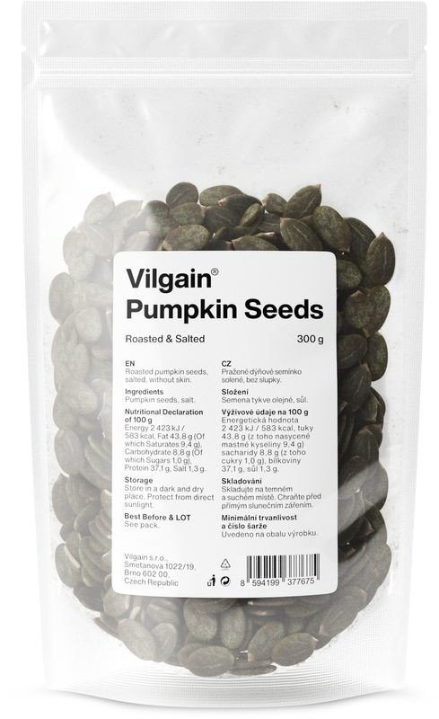 Vilgain Roasted Pumpkin Seeds salted 300 g