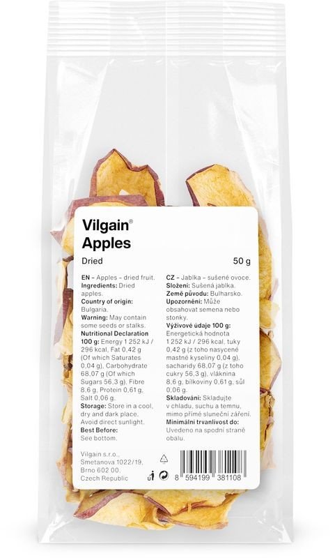 Vilgain Jablka sušená 50 g