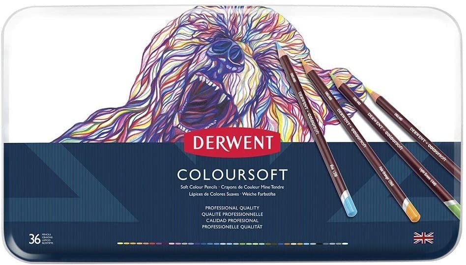 Derwent Coloursoft, 0701028, pastelky, sada 36 kusů