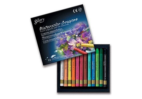 Mungyo, MAC12, Watercolor crayons, sada akvarelových pastelů, 12 ks