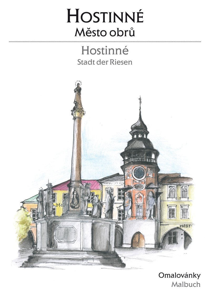 Hostinné | Město obrů, antistresové omalovánky, Blanka Kučerová