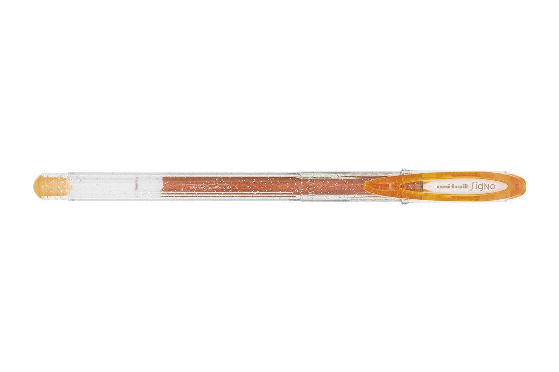 Uni-ball, UM-120SP, Signo Sparkling, gelové pero třpytkové, kusové, 1 ks Barva Gelová pera: Oranžová