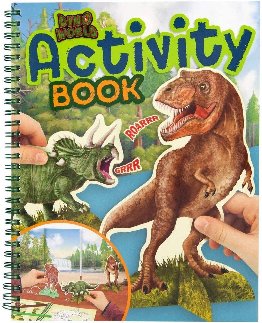 Dino world, 3323295, Activity book, kreativní sešit s dinosaury