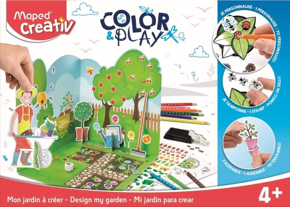 Maped, 907008, Creativ Color & Play, kreativní sada, Zahrada