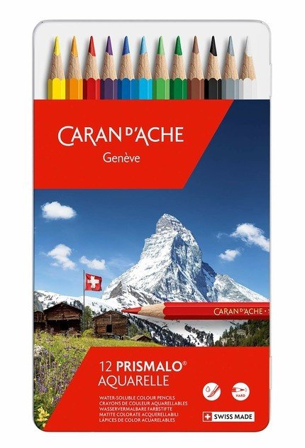 Caran d'Ache Caran d'Ache, 0999.312, Prismalo, umělecké akvarelové pastelky, 12 ks