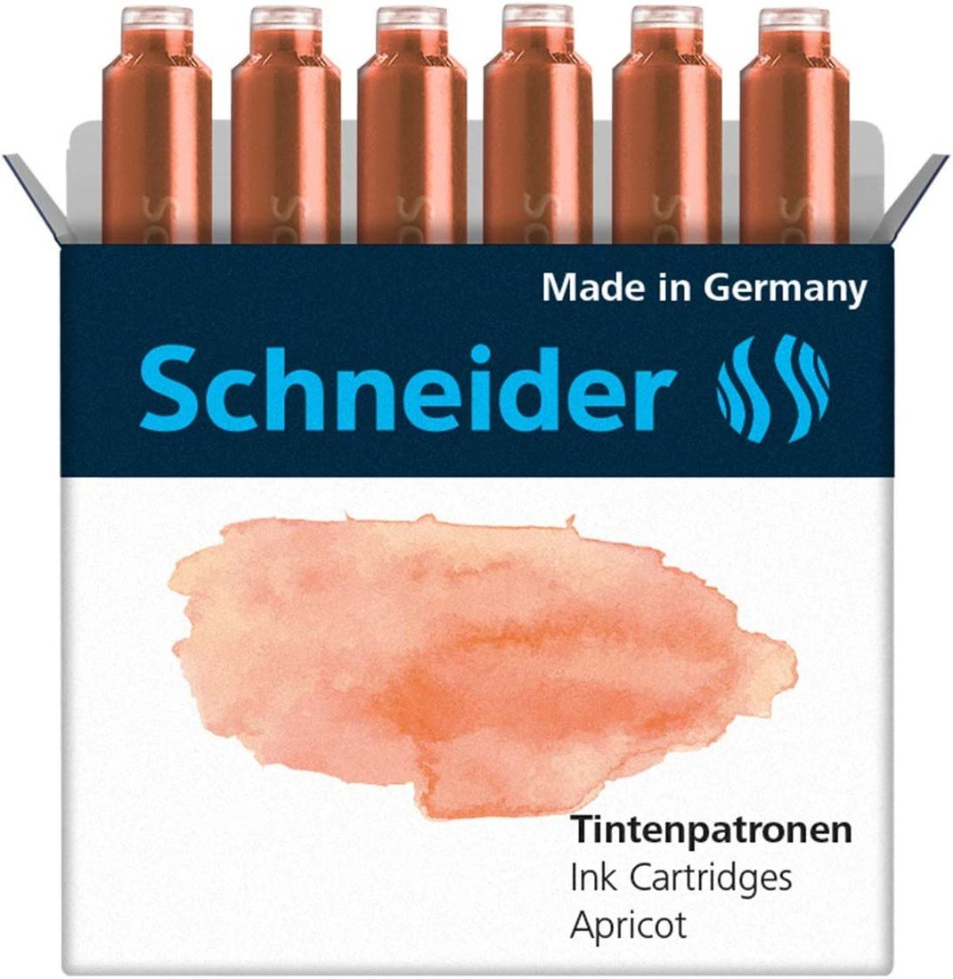 Schneider, náhradní náplně do pera (bombičky), mix barev, 6 ks Barva: Apricot