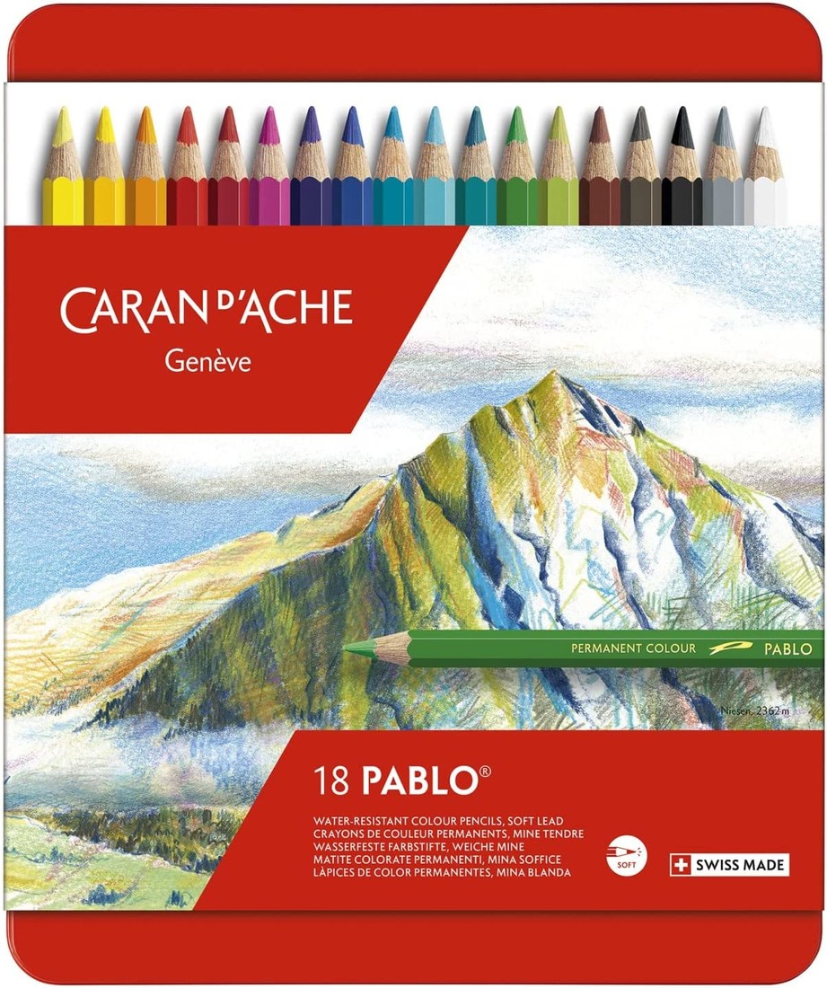 Caran d'Ache Caran d'Ache, 666.318, Pablo, umělecké pastelky nejvyšší kvality, 18 ks