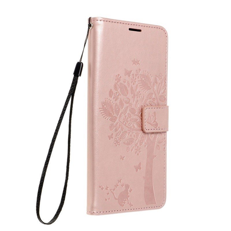 Pouzdro Flip Mezzo Book Apple iPhone 12, iPhone 12 PRO vzor stromek růžovo zlaté