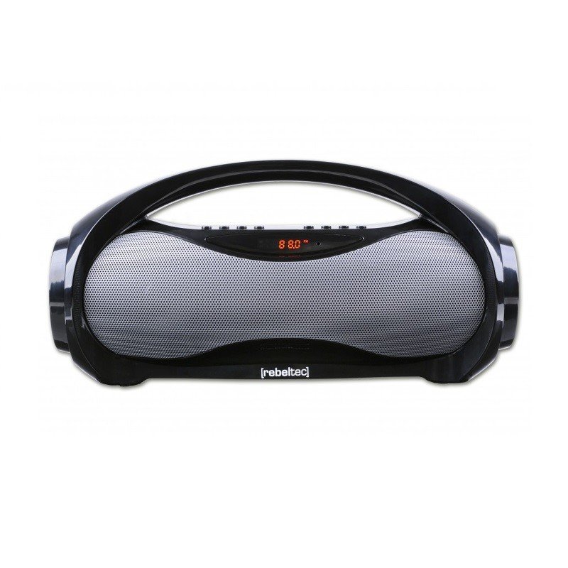 Reproduktor Rebeltec SoundBOX 320 16W RMS, 4x repro, 1800mAh, FM radio, Bluetooth stříbrný