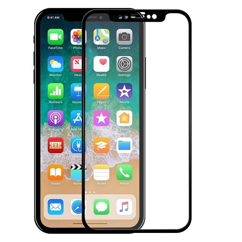 Screen Glass Apple iPhone XS MAX 6,5 5D Full Glue zaoblené černé 1021921