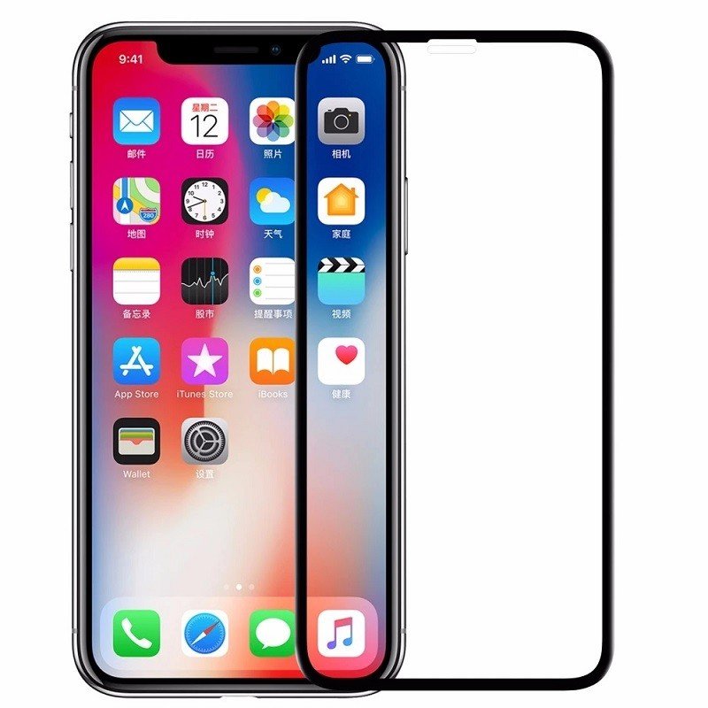 Screen Glass Apple iPhone X, XS, 11 PRO 5D Full Glue zaoblené černé 1020275