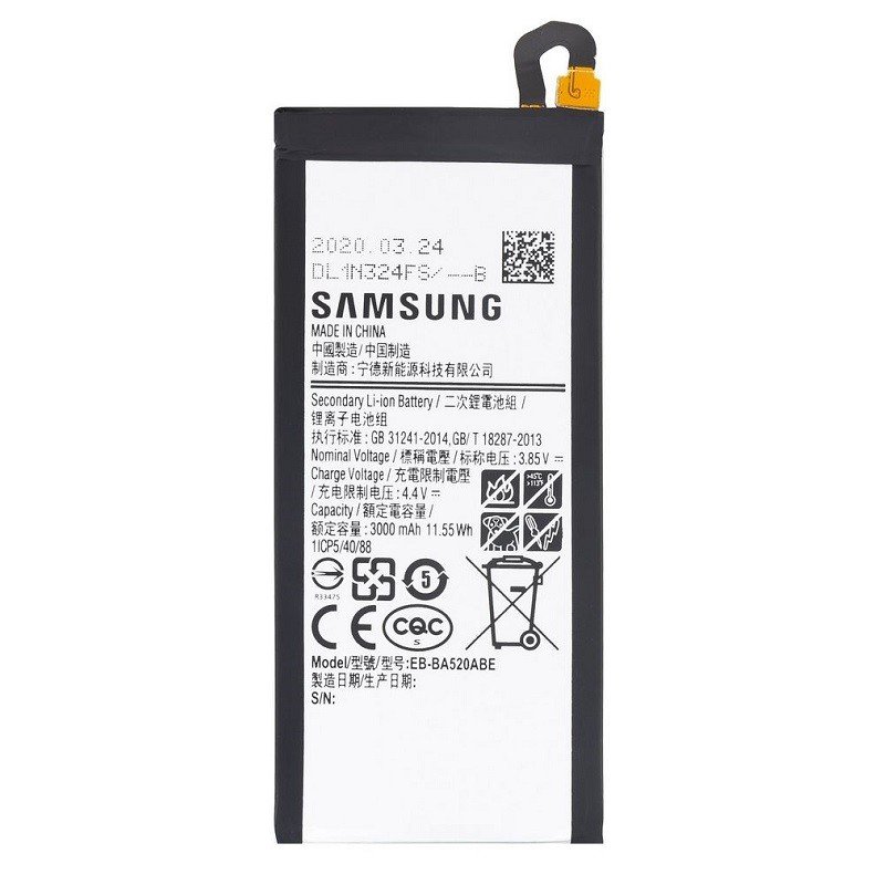 Baterie Samsung EB-BA520ABE J530 Galaxy J5 2017, A520 Galaxy A5 2017 Li-ion 300mAh (volně)