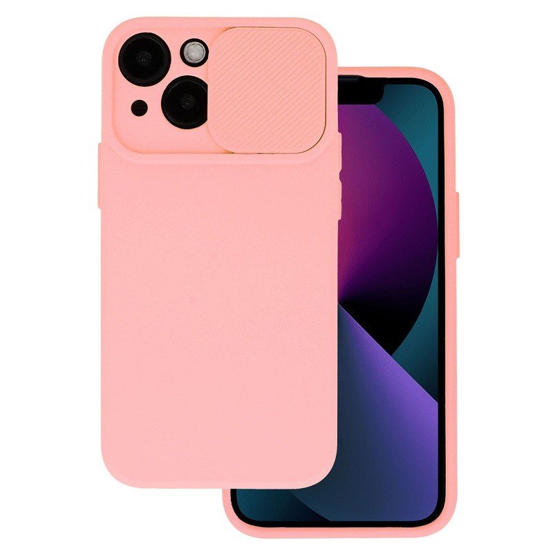 Pouzdro silikon Samsung A145 Galaxy A14 4G, A146 Galaxy A14 5G CamShield Soft losos růžové