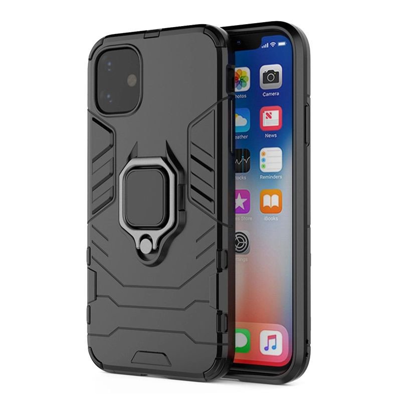 Pouzdro 1Mcz Armor Ring odolné ochranné s držákem na prst Samsung Galaxy A14, Galaxy A14 5G černé