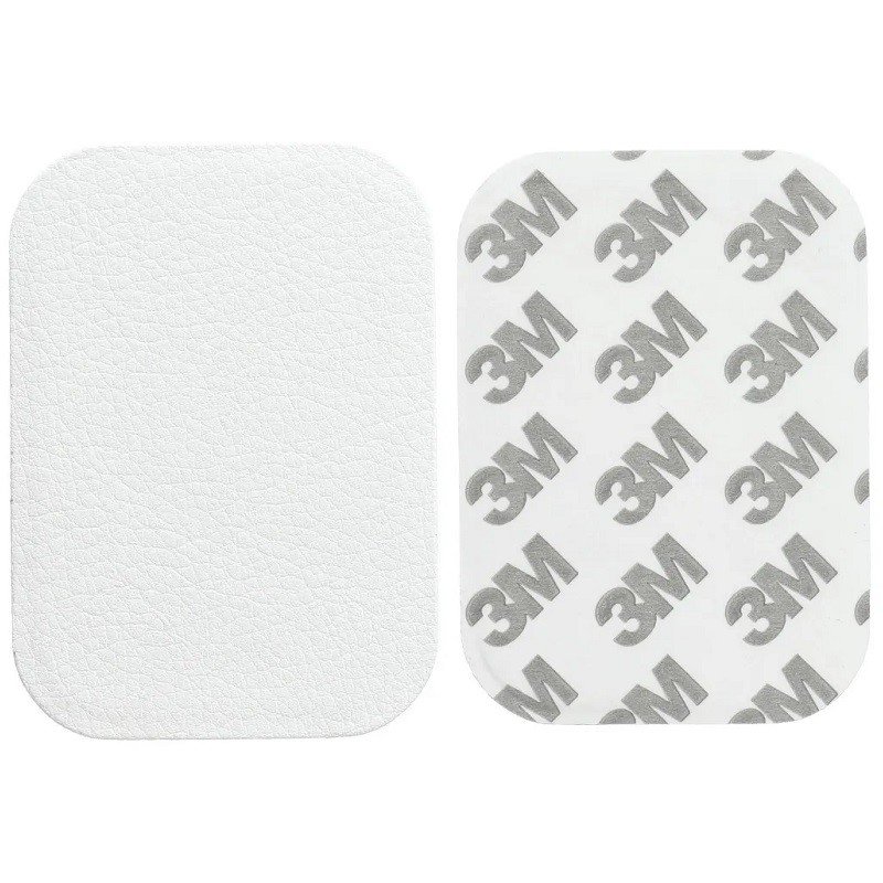 Držák kovová podložka pro magnetické držáky s koženkou stříbrná obdélníková