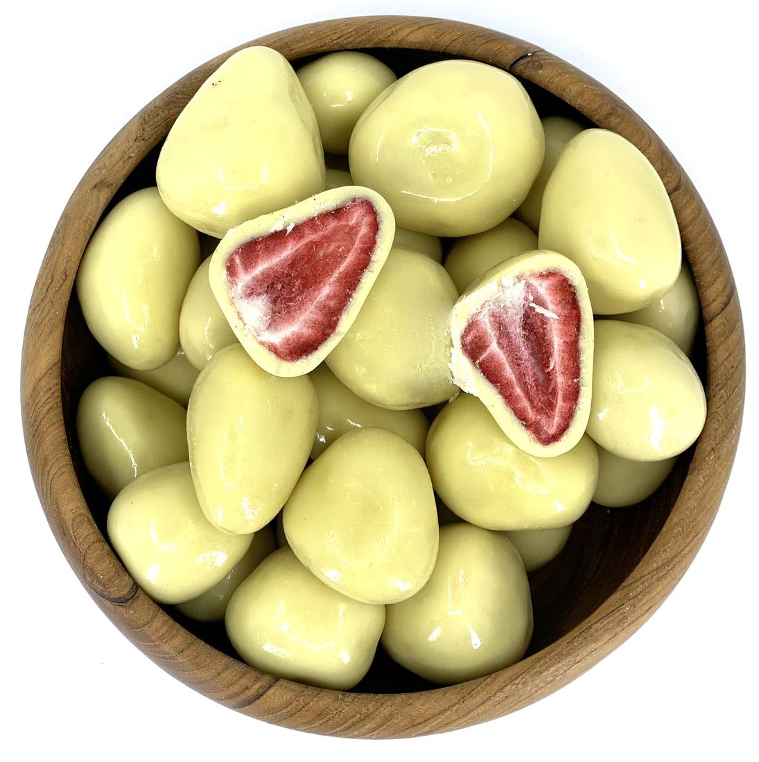 Zdravoslav Mrazem sušené jahody v bílé čokoládě 250 g