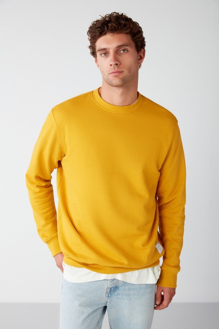 GRIMELANGE Sweatshirt - Yellow - Relaxed fit