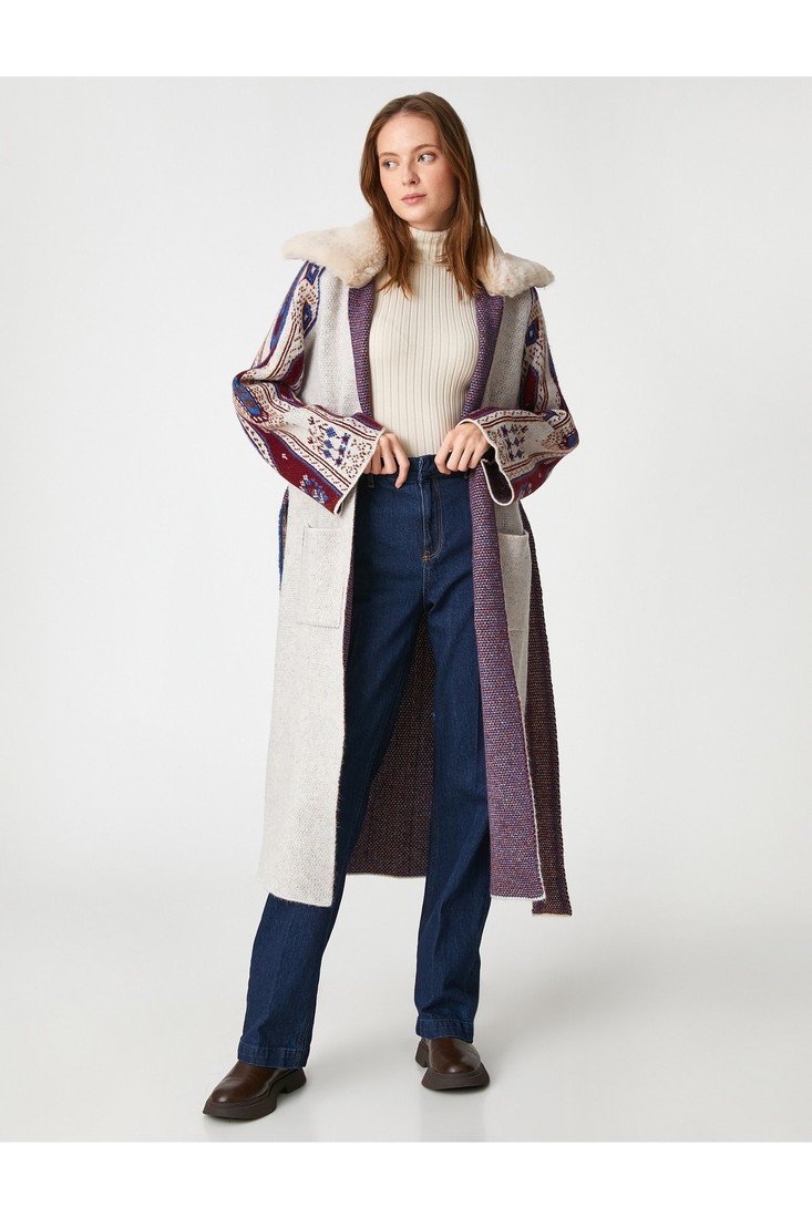 Koton Cardigan - Ecru - Relaxed fit