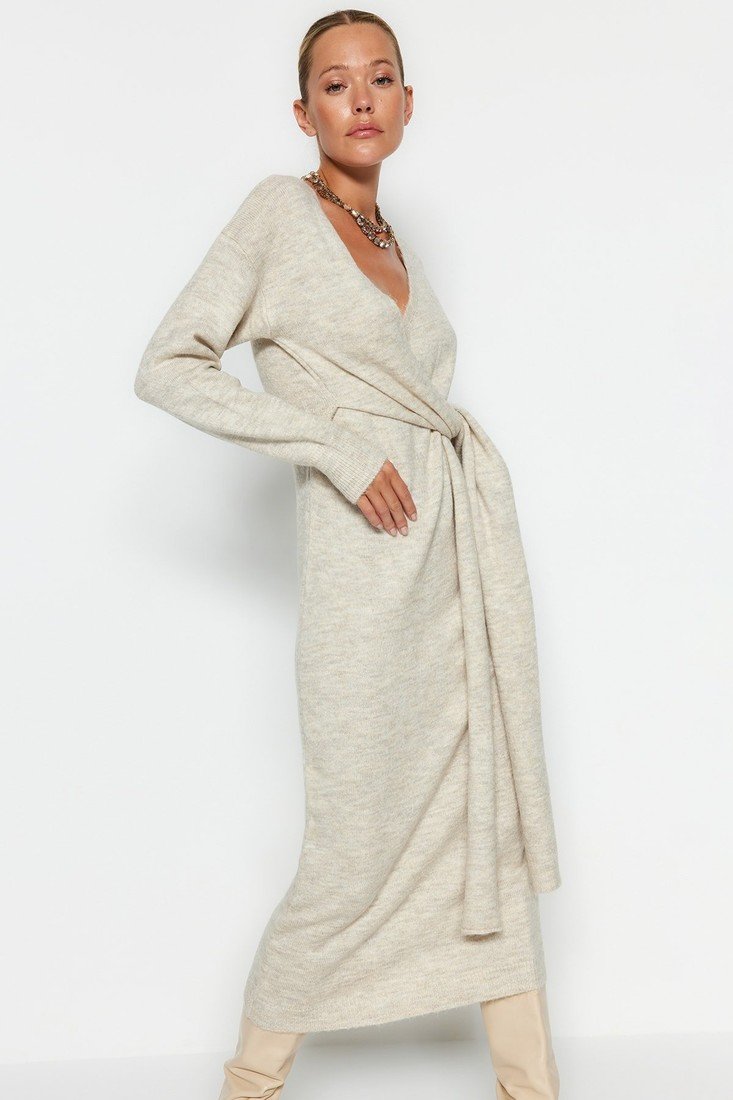 Trendyol Dress - Gray - Double-breasted