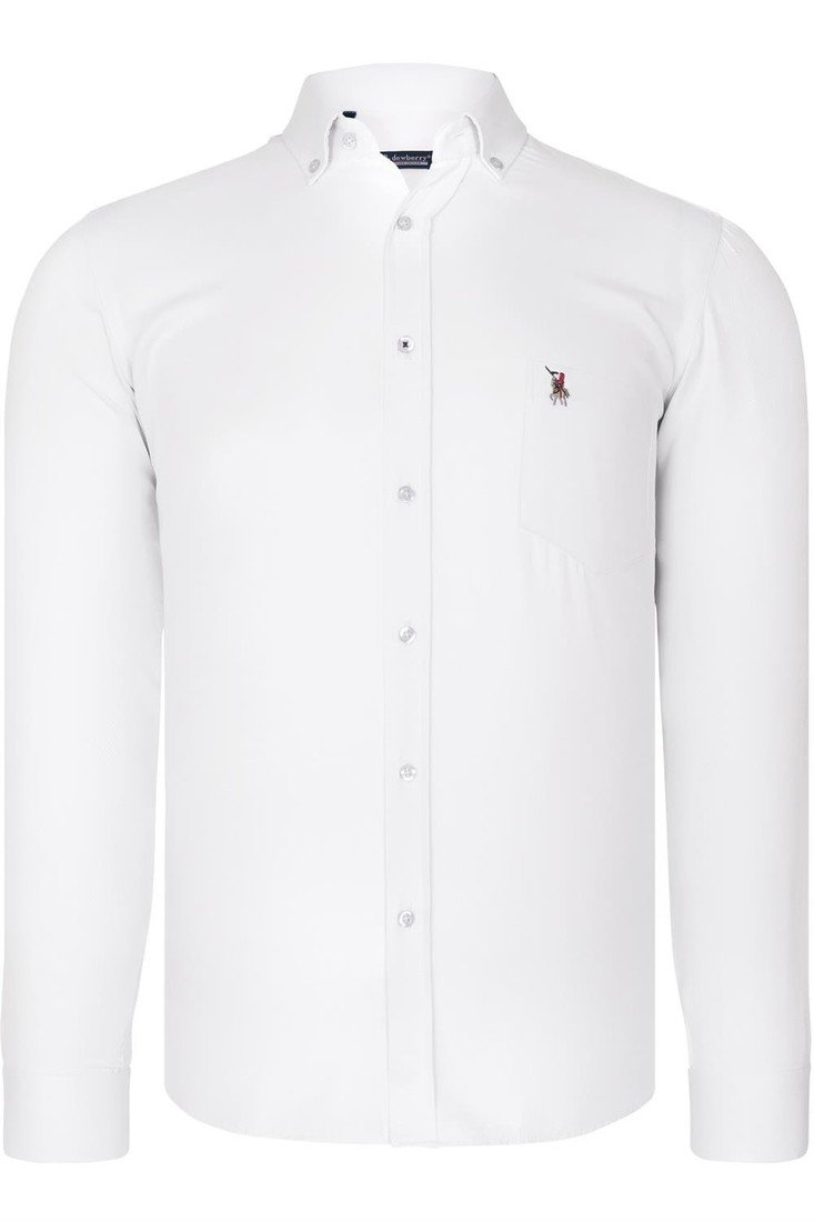 G785 DEWBERRY MENS SHIRT-WHITE