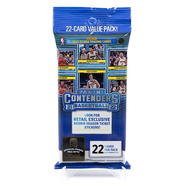2021-22 NBA karty Contenders Fat Pack balíček