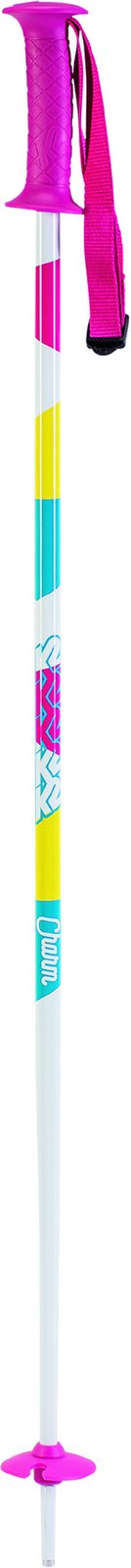 dětské lyžařské hole K2 CHARM white (2021/22) velikost: 85 cm