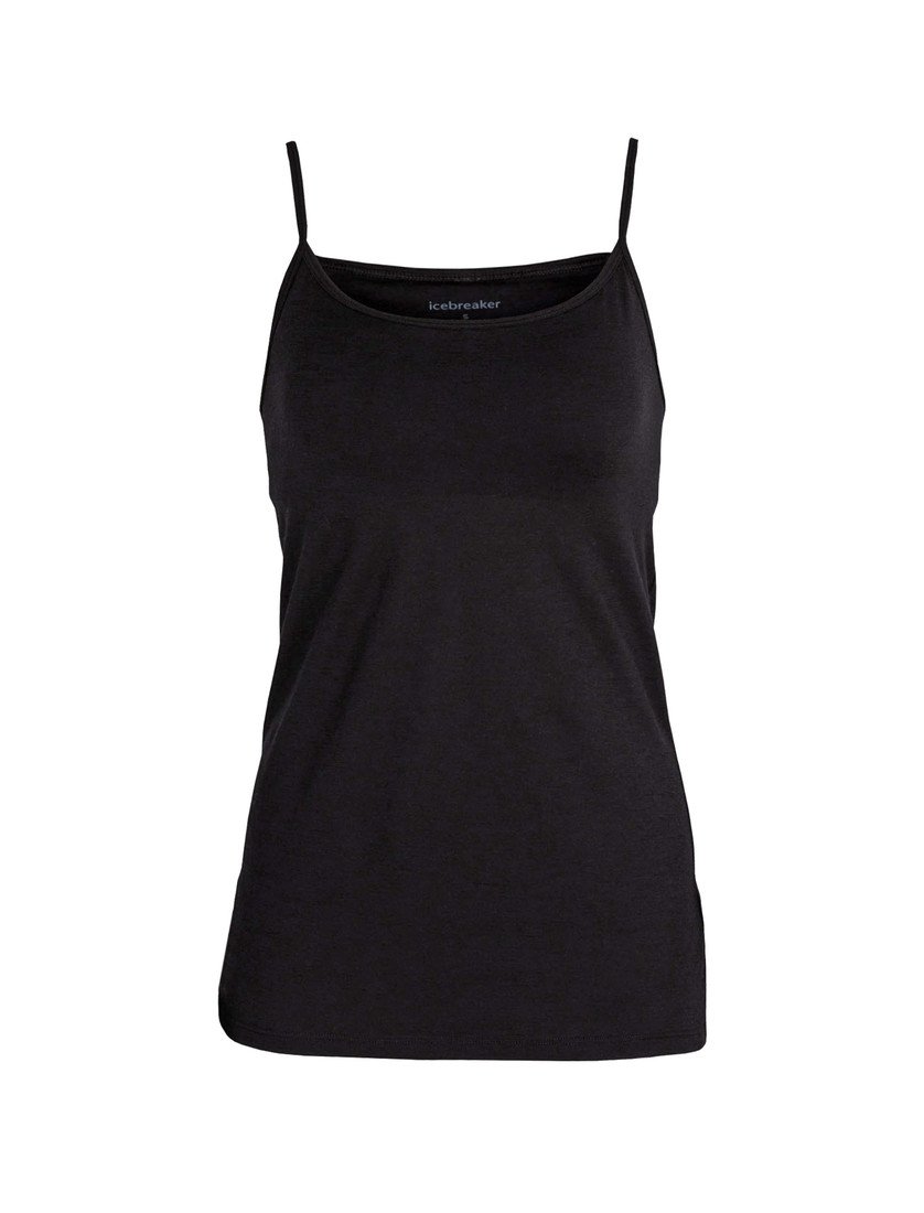 dámská merino podprsenka ICEBREAKER Wmns Siren Bra Cami, Black velikost: L