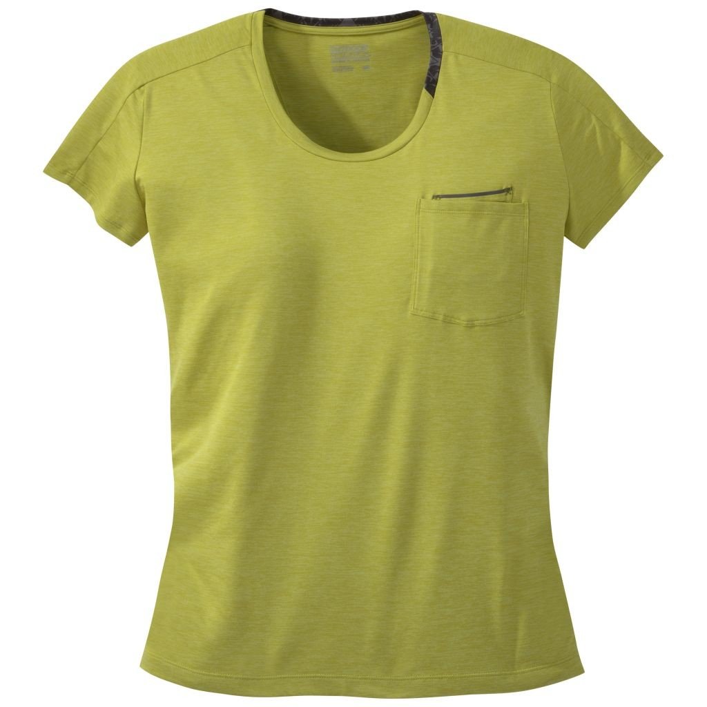Outdoor Research Women's Chain Reaction Tee, citron heather velikost: L
