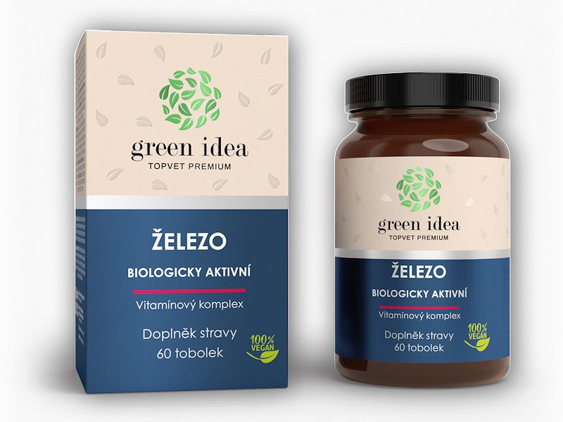 Green Idea Železo vitamínový komplex 60 tobolek