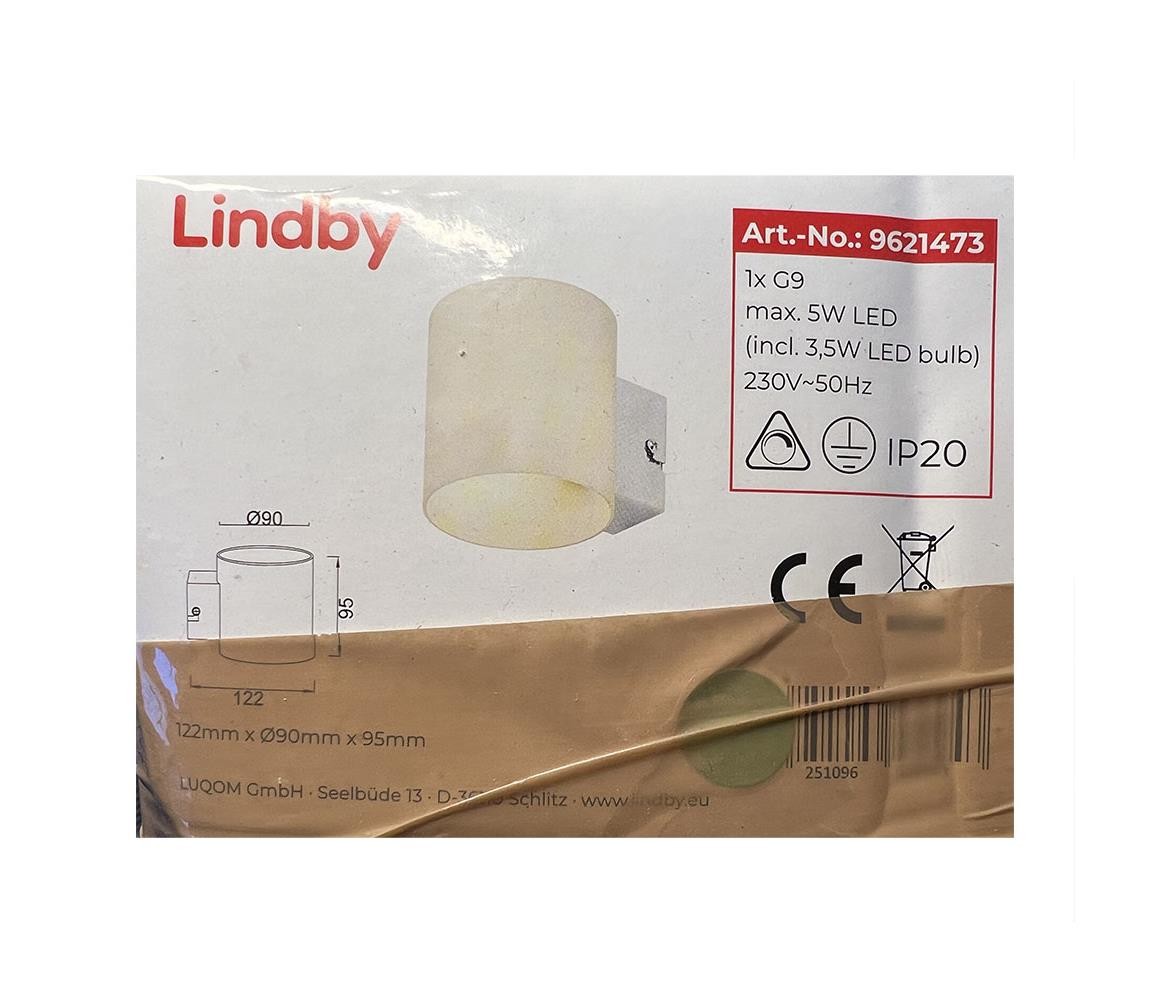 Lindby Lindby - Nástěnné svítidlo GERRIT 1xG9/5W/230V
