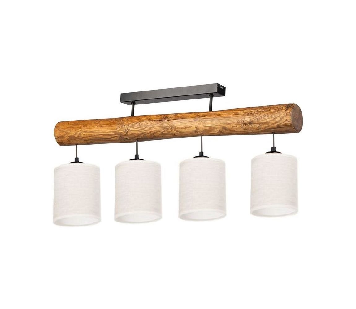62804451 - Přisazený lustr TRENO 4xE27/25W/230V borovice
