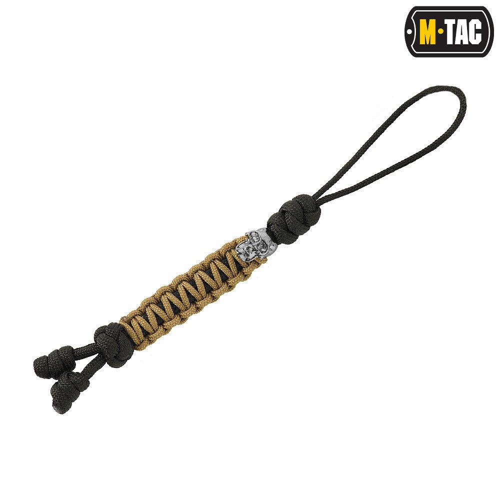 Šňůrka na nůž M-Tac Lanyard Snake Skull - černá-coyote