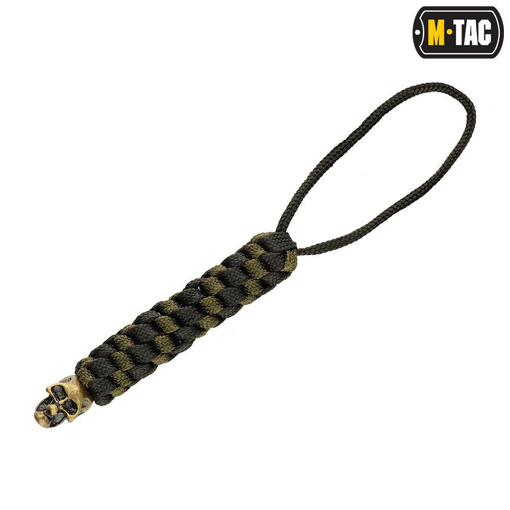 Šňůrka na nůž M-Tac Lanyard Helix Skull - černá-olivová