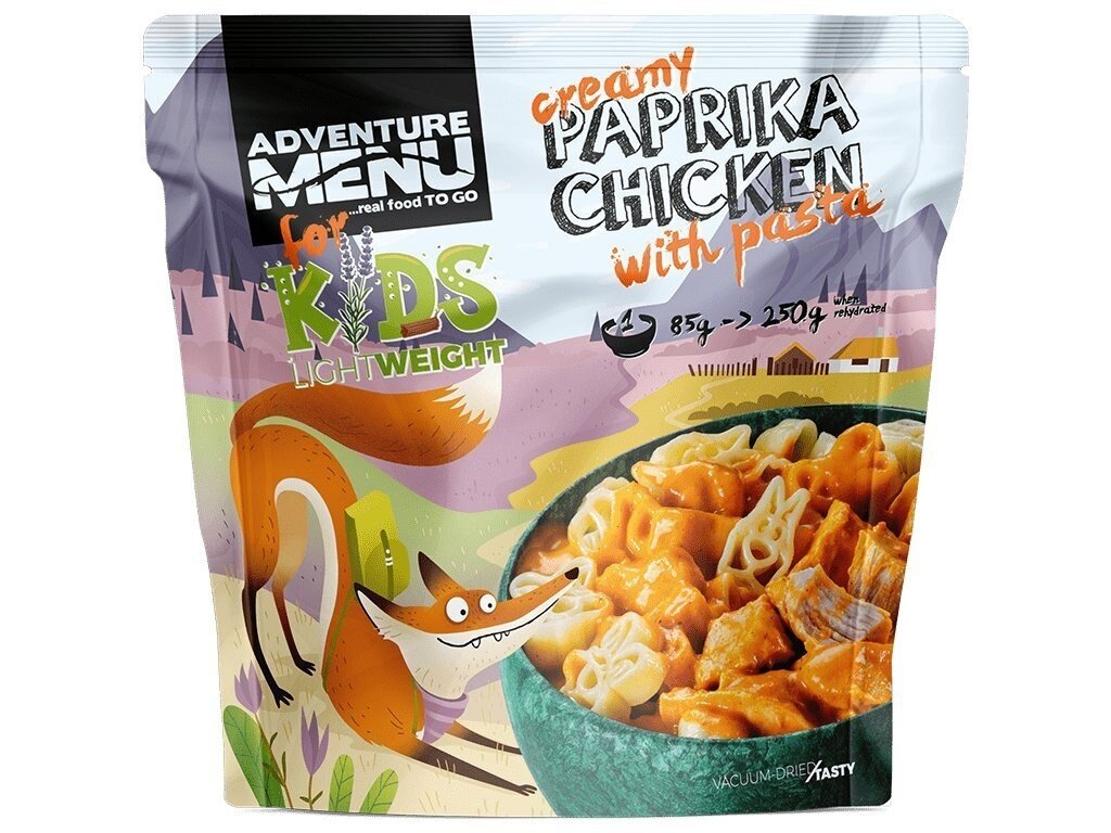 Adventure Menu® - Sušené kuře na paprice s těstovinami, 250 g (Barva: Vícebarevná)