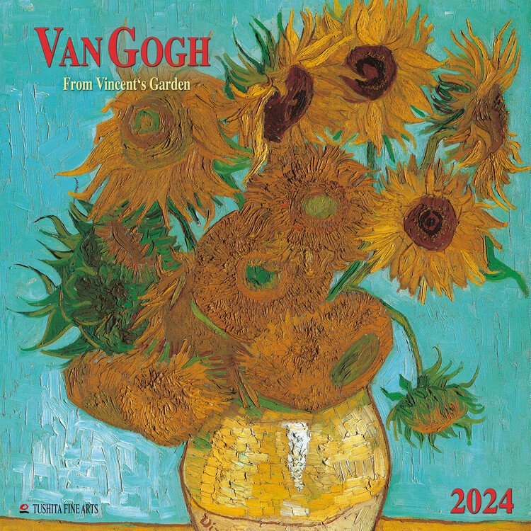 TUSHITA Kalendář 2024 Vincent van Gogh - From Vincent's Garden