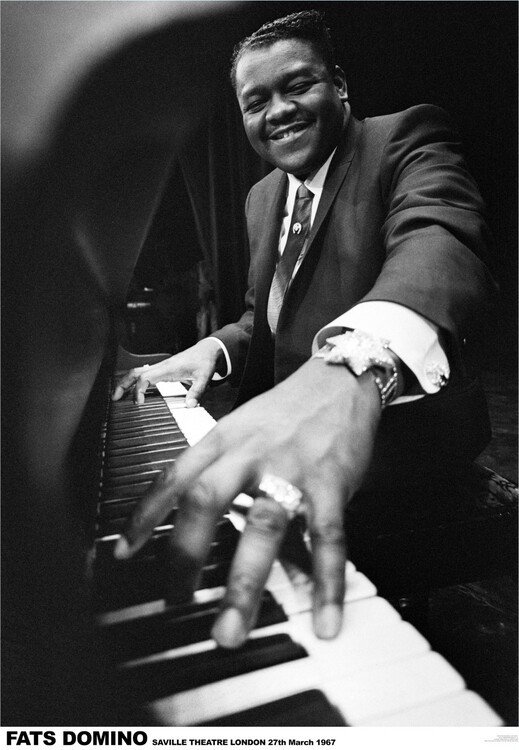 ARTIFICIAL POSTERS Plakát, Obraz - Fats Domino - London 1967, (59.4 x 84.1 cm)