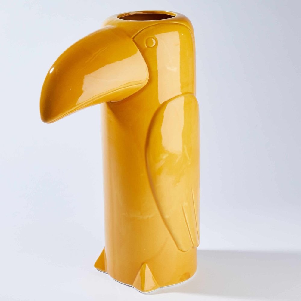 TUKI Váza tukan - žlutá