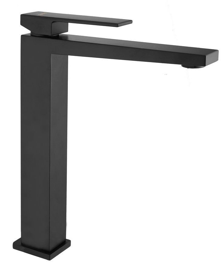 SAPHO LATUS 25 stojánková umyvadlová baterie vysoká, bez výpusti, černá mat 1102-04B