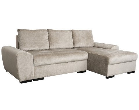 Rohová sedací souprava Salsa, béžová strukturovaná látka