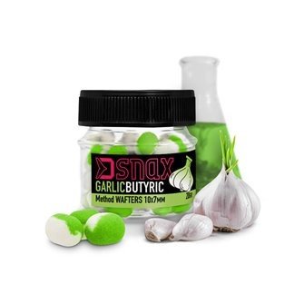 Nástraha D SNAX WAFT 7x5.5mm/20g-Česnek-Butyric