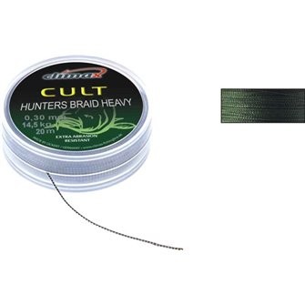 CLIMAX šňůra-HUNTERS BRAID HEAVY-Weed-30lb/14,5kg/20m