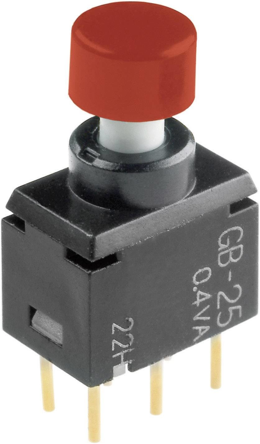 NKK Switches  GB25AH  GB25AH  tlačítko  28 V DC/AC  0.1 A  2x zap/(zap)  bez aretace        1 ks