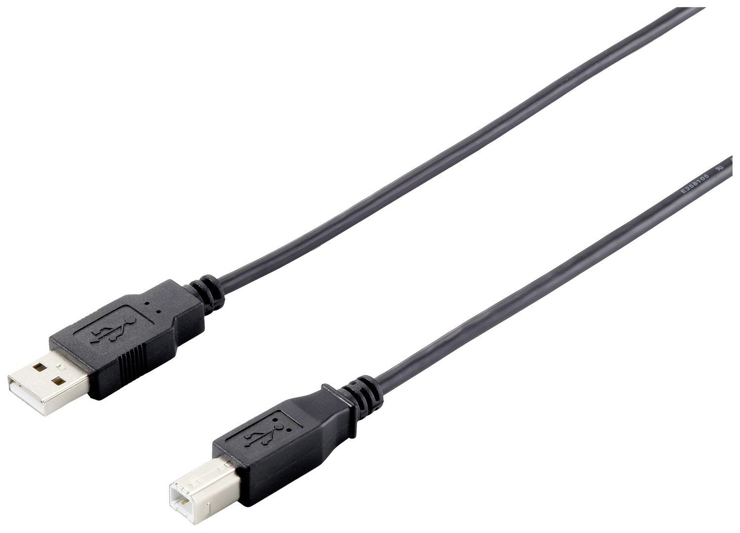 Equip USB kabel  USB-A zástrčka, USB-B zástrčka 5.00 m černá  128862