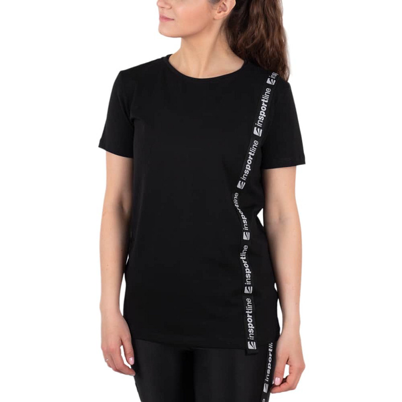Dámské triko inSPORTline Sidestrap Woman Barva černá, Velikost M