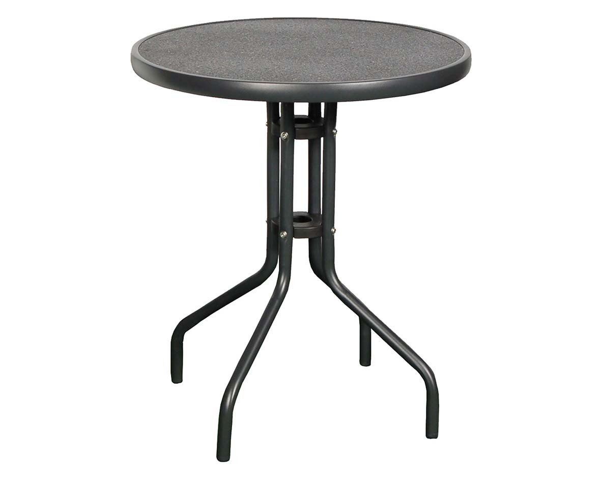 Derby RAINBOW - ocelový stůl s keramickou deskou kulatý Ø 60 cm